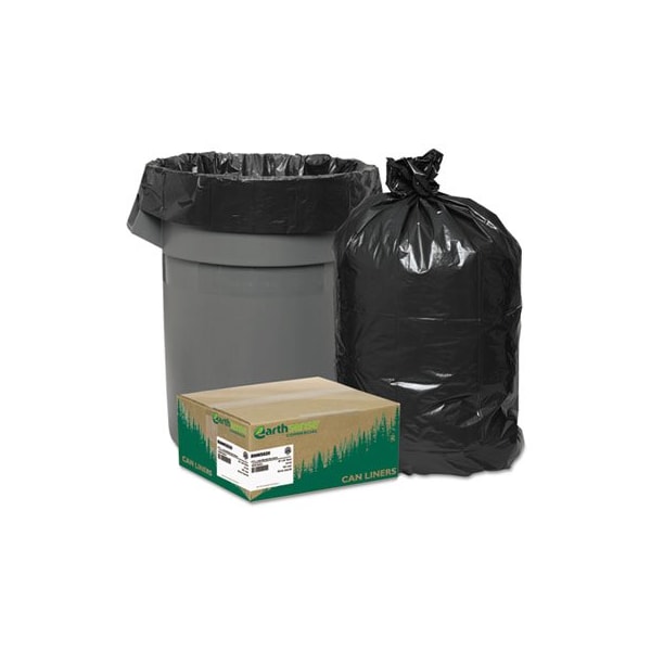 Webster Industries 60 gal Trash Bag, Extra Large, 2 mil (51 Micron), Black RNW5820 - main